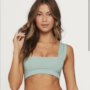 L*space Parker Reef Green Bikini Top